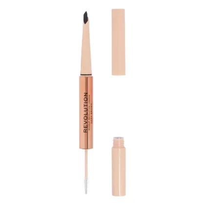 Zdjęcie MAKEUP REVOLUTION Fluffy Brow Filter Duo Kredka do brwi Dark Brown 1szt MakeUp Revolution