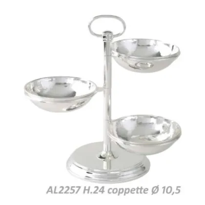 Zdjęcie Stylowy pojemnik metalowy na przystawki Ø 10,5 cm, h. 24 cm