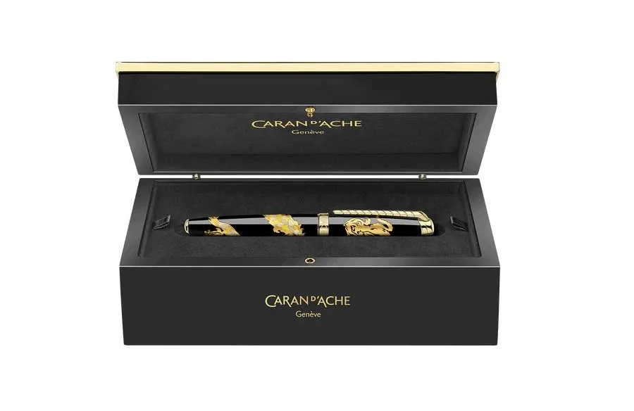 obrazek 4 Ekskluzywne pióro kulkowe Dragon Straw Marquetry na prezent