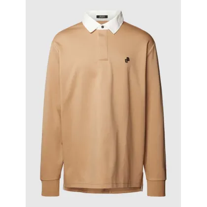 Zdjęcie Bluzka z długim rękawem i kołnierzykiem polo model ‘Partoes’