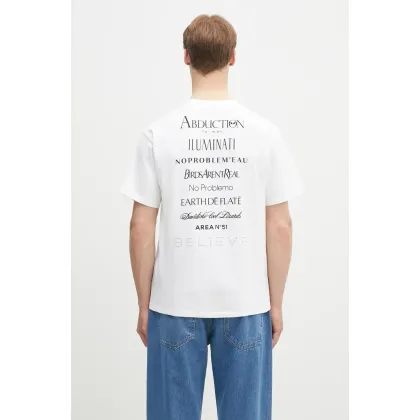 Zdjęcie No Problemo t-shirt bawełniany Eau De Problemo SS Tee męski kolor biały z nadrukiem NP6000503
