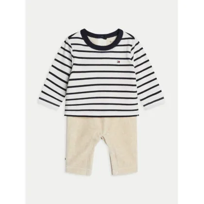 Zdjęcie Tommy Hilfiger Komplet dziecięcy Nautical Stripe Mixed 1 Piece KN0KN01938 Biały Regular Fit