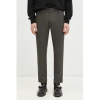 Zdjęcie Paul Smith spodnie wełniane kolor zielony w fasonie chinos M1R-056Z-P02569