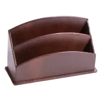 Zdjęcie Elegancki uchwyt na listy wykonany z naturalnej skóry - Ikunico