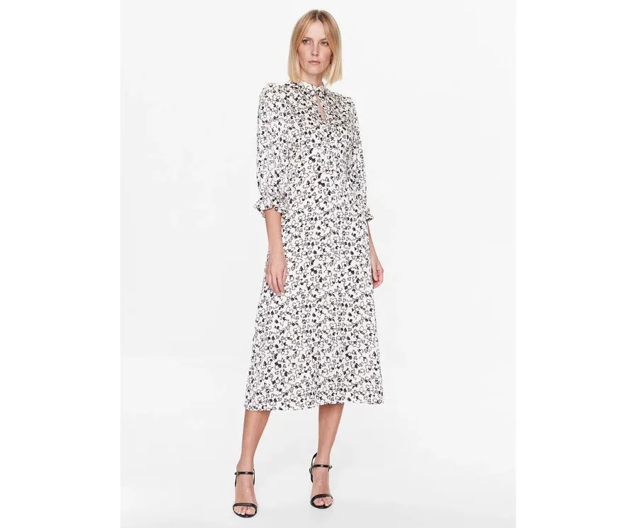 obrazek 1 Bruuns Bazaar Sukienka codzienna Clarena BBW3275 Écru Regular Fit