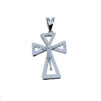 Zdjęcie Złoty niepowtarzalny krzyż z Jezusem 32x22mm.