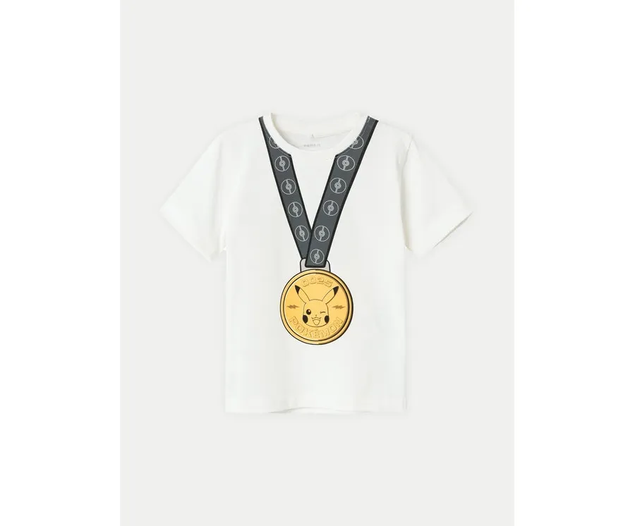 obrazek 1 NAME IT T-Shirt POKEMON 13231977 Biały Regular Fit