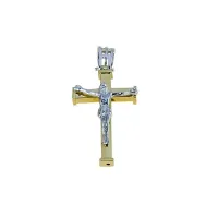 Picture Prestigious gold Italian cross 28x18mm