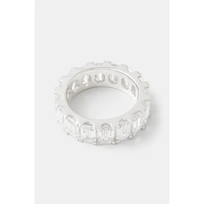 Zdjęcie HATTON LABS pierścionek srebrny Step Cut Eternity Ring HL.W4.266.01