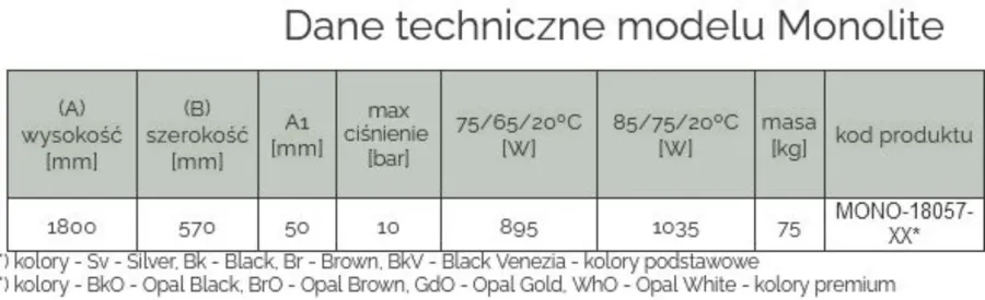 obrazek 6 Ekskluzywny grzejnik ozdobny Monolite do stylowych wnętrz