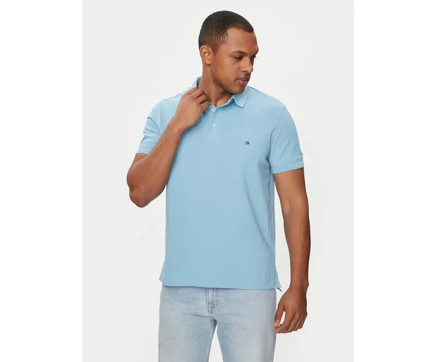 obrazek 1 Tommy Hilfiger Polo 1985 MW0MW17771 Niebieski Slim Fit