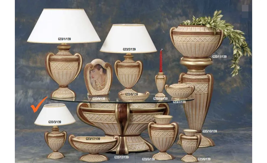 obrazek 1 Luksusowa lampa do biura z ceramiki
