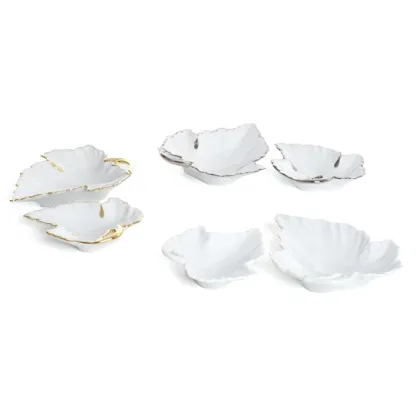 Zdjęcie Porcelanowa miseczka dekoracyjna w kształcie liścia bluszczu