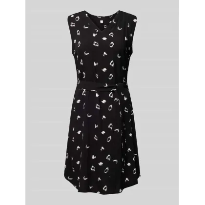 Zdjęcie Sukienka o długości do kolan z wiązanym paskiem