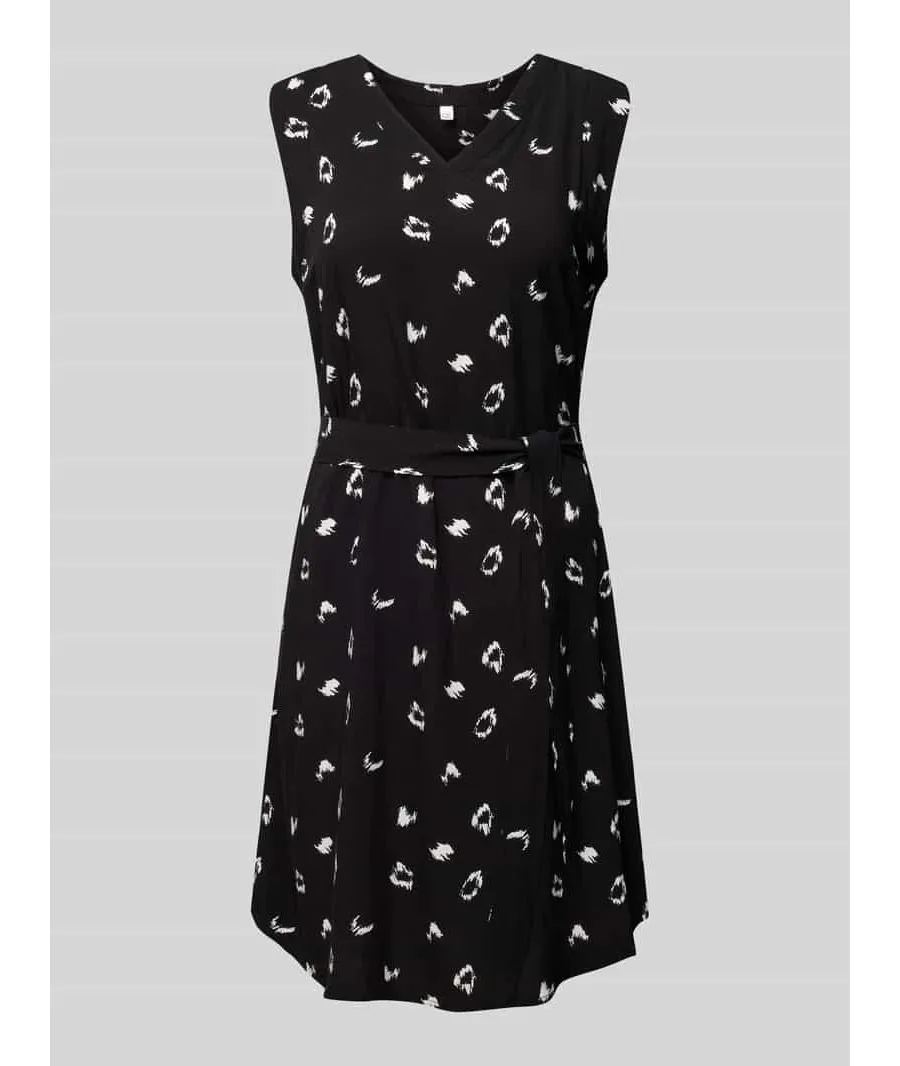 obrazek 1 Sukienka o długości do kolan z wiązanym paskiem