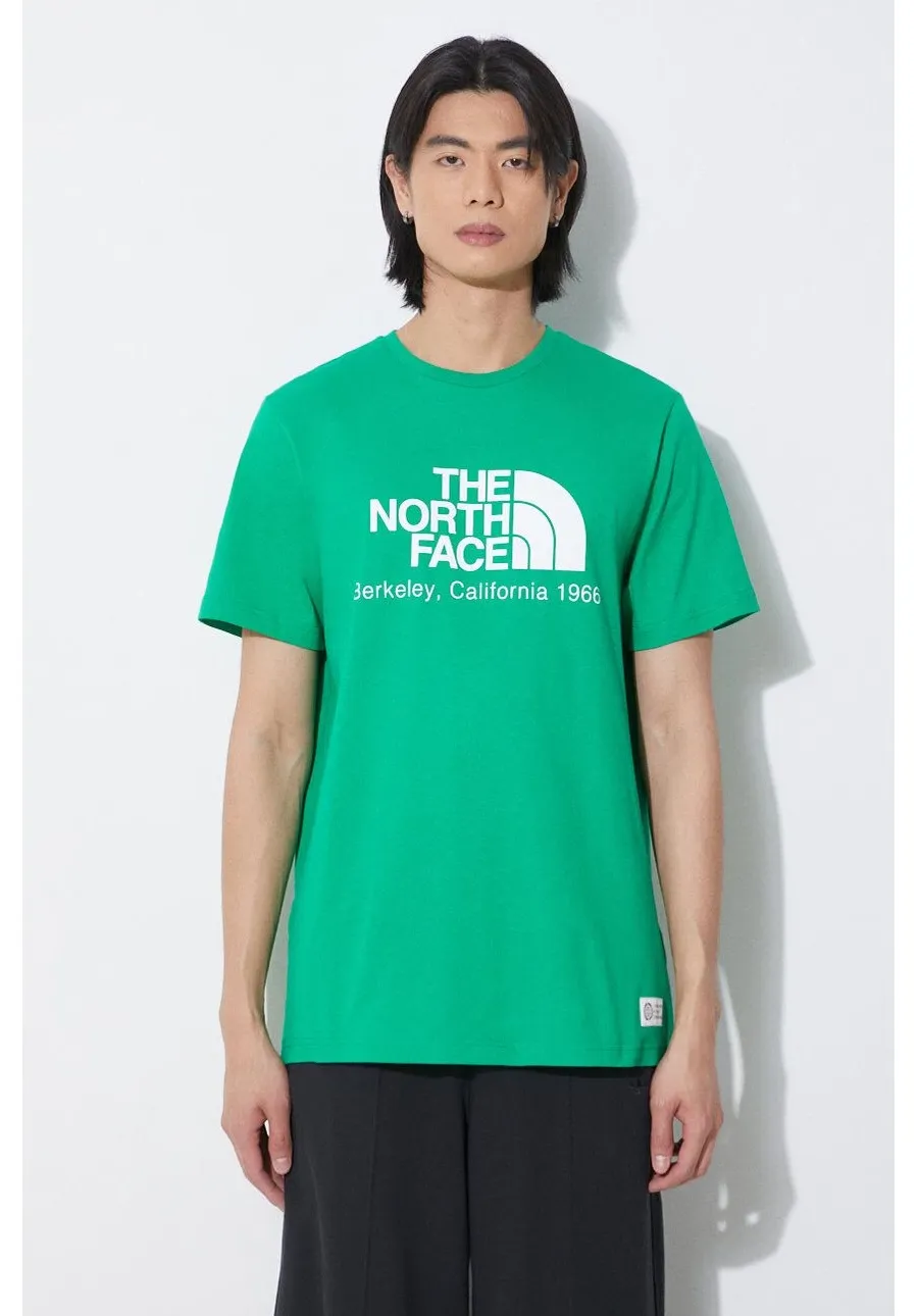 obrazek 1 The North Face t-shirt bawełniany M Berkeley California S/S Tee męski kolor zielony z nadrukiem NF0A87U5PO81