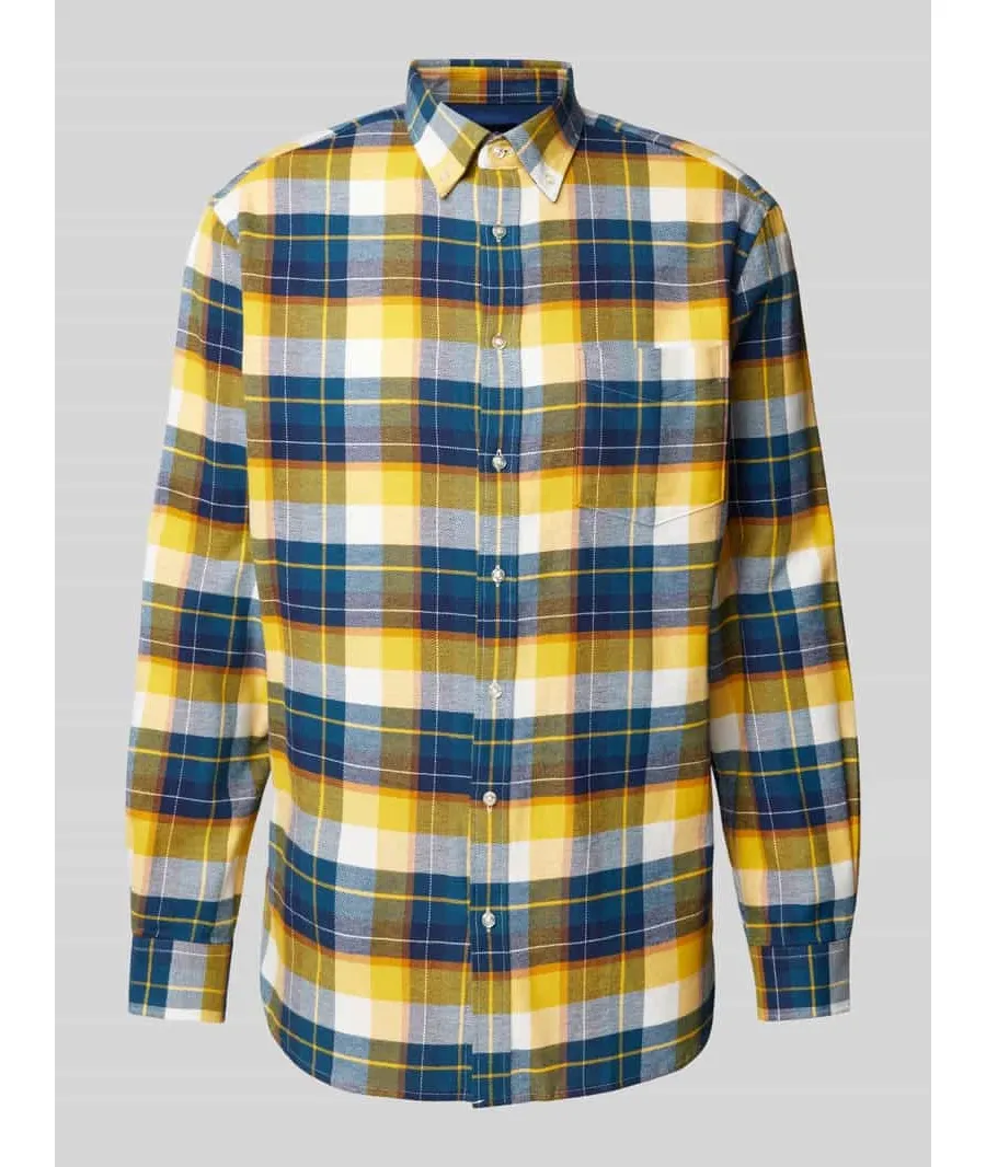 obrazek 1 Koszula casualowa o kroju regular fit z kołnierzykiem typu button down