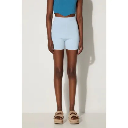Zdjęcie Wood Wood szorty Harper damskie gładkie high waist 12210901.4202-PALEBLU