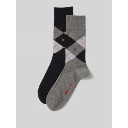 Zdjęcie Skarpety z aplikacją z logo w zestawie 2 szt. model ‘Everyday Argyle’