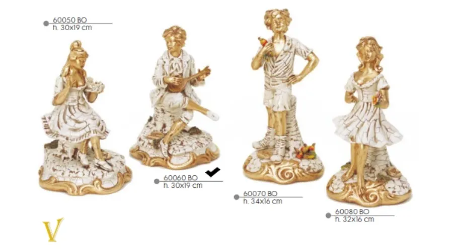 obrazek 1 Ceramiczny chłopiec z mandoliną - Valle d'oro Patchi