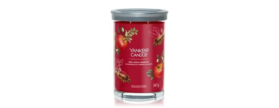 obrazek 1 Yankee Candle Red Apple Wreath Signature Large Tumbler Świeca zapachowa 567 g