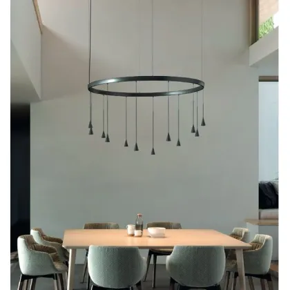 Zdjęcie Oryginalna okrągła lampa wisząca z serii Skybell