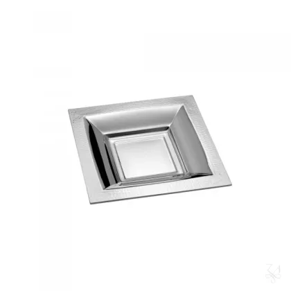 Picture Beautiful, stylish silver basket in a modern style - Zaramella Argenti