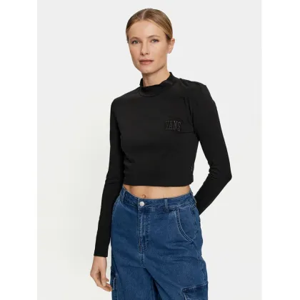 Zdjęcie Vans Bluzka Mini Mock Neck Ls VN0007EZ Czarny Slim Fit