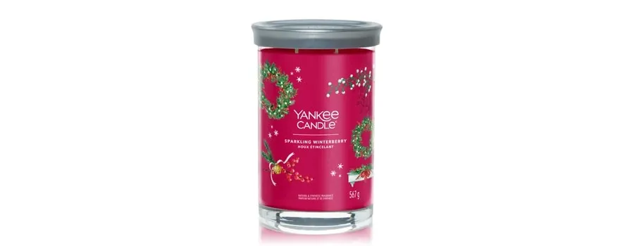 obrazek 1 Yankee Candle Sparkling Winterberry Signature Large Tumbler Świeca zapachowa 567 g
