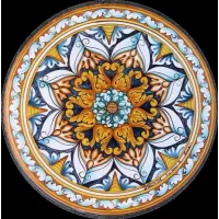 Zdjęcie Prestiżowy blat z kamienia wulkanicznego z bogatym dekoracyjnym ornamentem roślinnym - Ceramiche Valchida