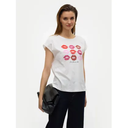 Zdjęcie Vero Moda T-Shirt Cysma 10328272 Biały Regular Fit