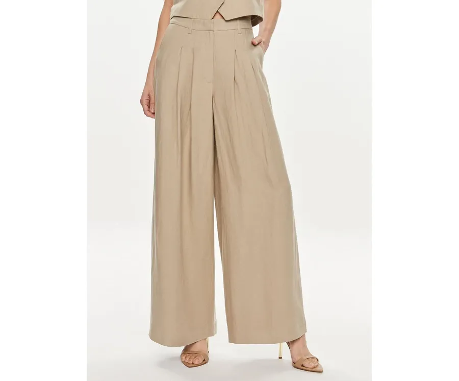obrazek 1 Herskind Spodnie materiałowe Lotus 5114840 Beżowy Relaxed Fit