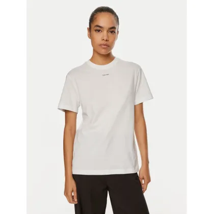 Zdjęcie Calvin Klein T-Shirt Nano Logo K20K207519 Biały Regular Fit