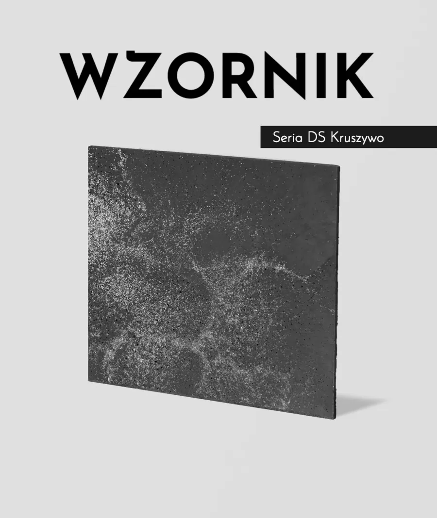 obrazek 1 Wzornik DS - (grafitowy, srebrne kruszywo, średnia porowatość) - beton architektoniczny
