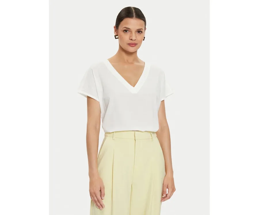 obrazek 1 Mustang T-Shirt Elsberry 1015086 Biały Relaxed Fit