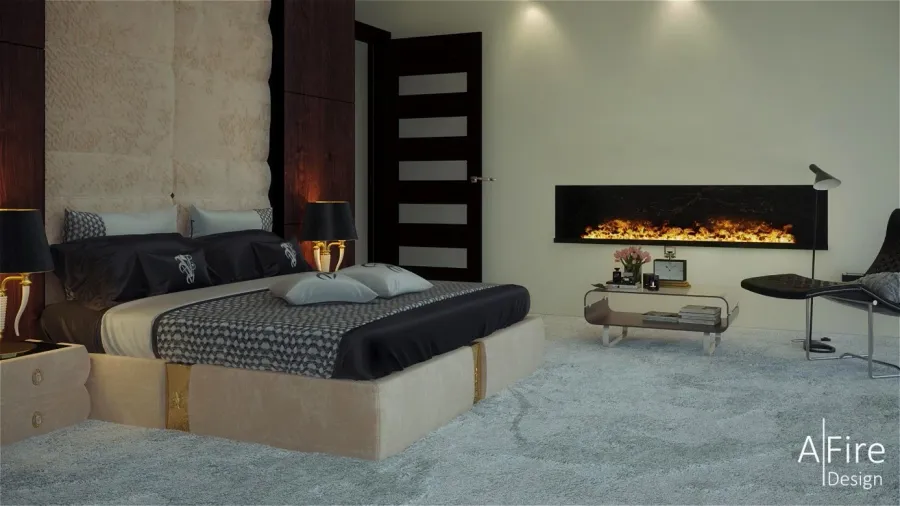 obrazek 2 Modułowy luksusowy kominek do salonu - A fireplace