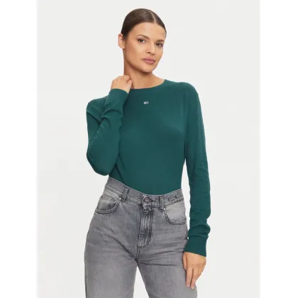 Zdjęcie Tommy Jeans Sweter Essential DW0DW17254 Zielony Regular Fit