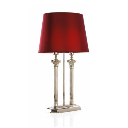 Zdjęcie Klasyczna, włoska lampa stołowa z podwójnym światłem