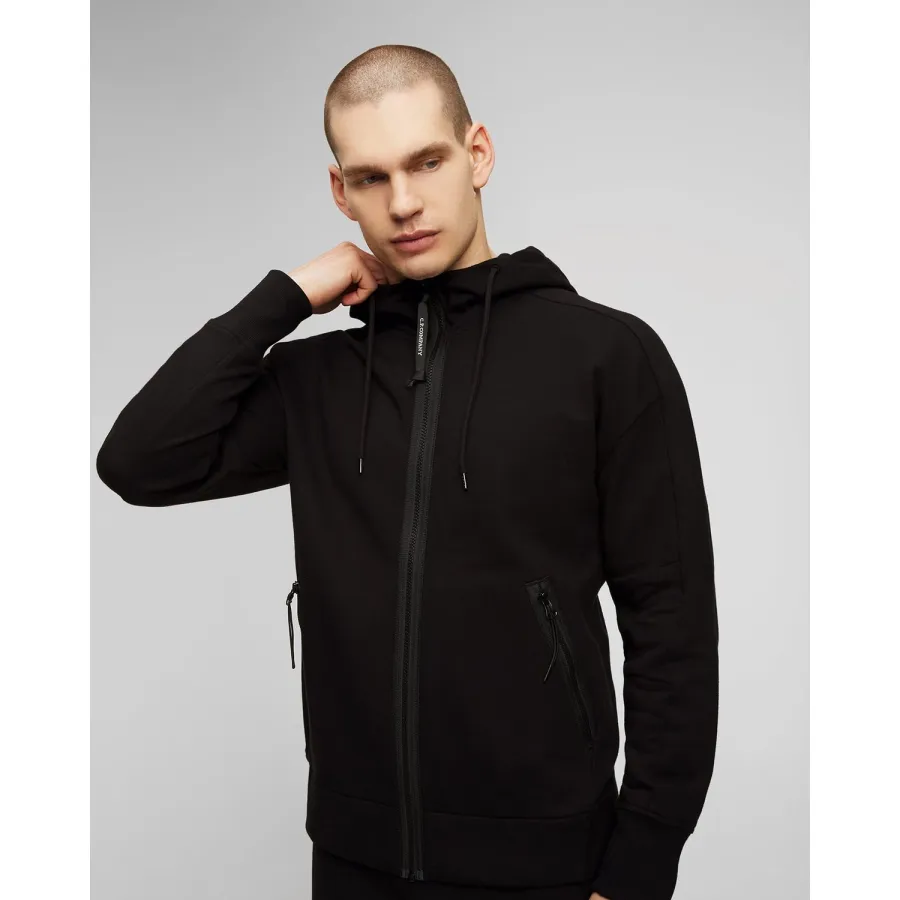 obrazek 1 Czarna Bluza Z Kapturem Męska C.p. Company CP Company
