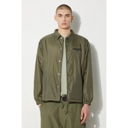 Zdjęcie NEIGHBORHOOD kurtka Windbreaker Jacket męska kolor zielony przejściowa oversize 241TSNH.JKM01