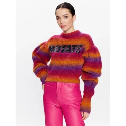 Zdjęcie ROTATE Sweter Mohair Knit RT2403 Kolorowy Regular Fit
