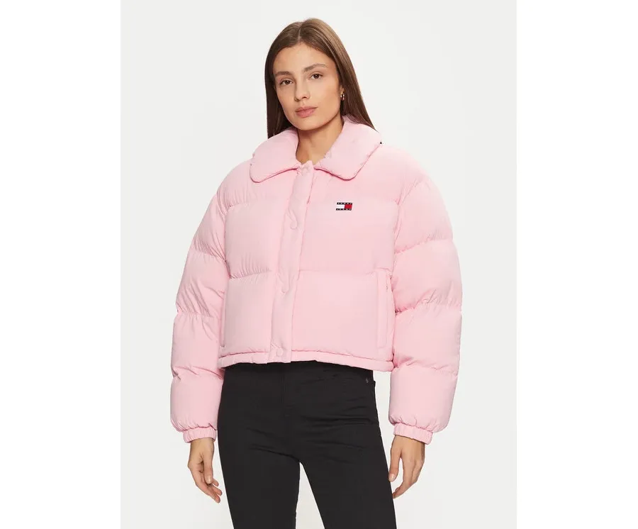 obrazek 1 Tommy Jeans Kurtka puchowa DW0DW20390 Różowy Regular Fit