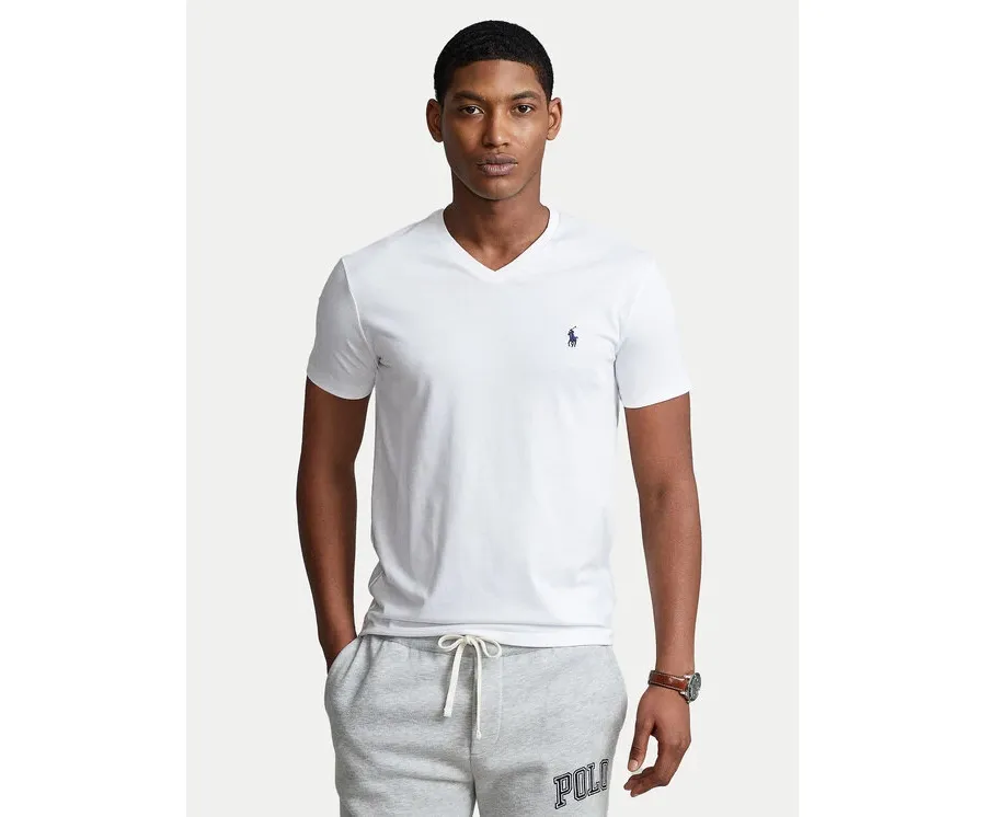 obrazek 1 Polo Ralph Lauren T-Shirt 710671453008 Biały Slim Fit
