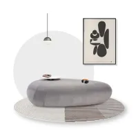 Zdjęcie Funkcjonalna pufa z małym stolikiem usługowym