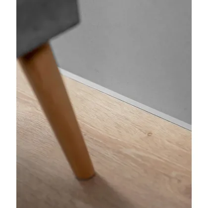 Zdjęcie 200 x 1 x 0,1 cm Minileiste - (srebrny) - Minimalistyczna listwa przypodłogowa AL10X5-01