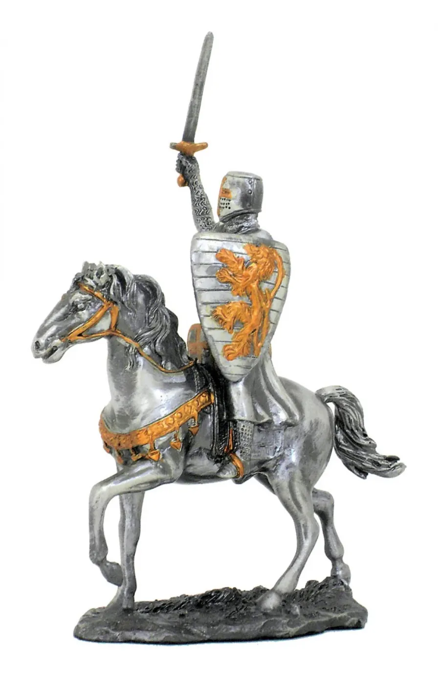 obrazek 1 Oryginalna figurka rycerza na koniu - h. 13 cm