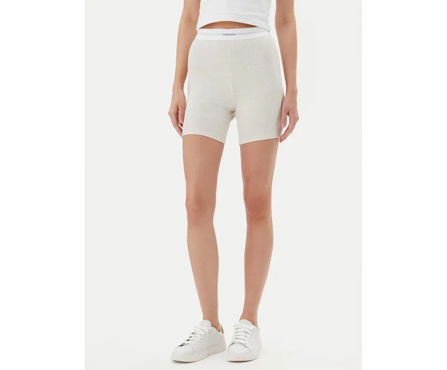 obrazek 1 Calvin Klein Underwear Szorty piżamowe 000QS7216E Beżowy Slim Fit