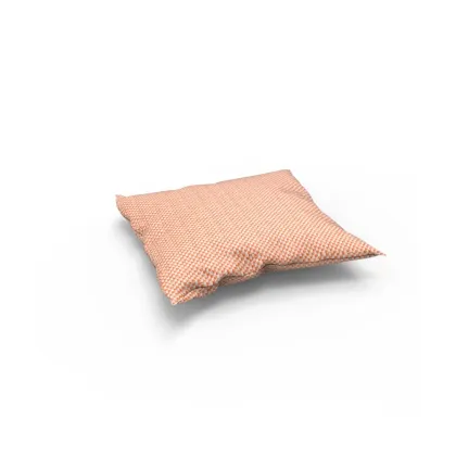 Picture Set of 5 square Jolly pillows with removable covers made of waterproof material in an intense amber color