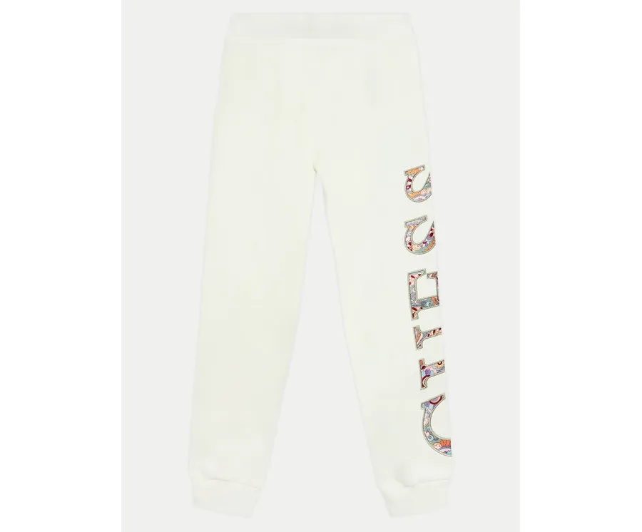 obrazek 1 Guess Spodnie dresowe J4BQ11 KAX73 Écru Relaxed Fit