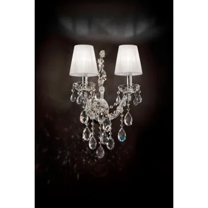 Zdjęcie Piękna włoska szklana lampa ścienna